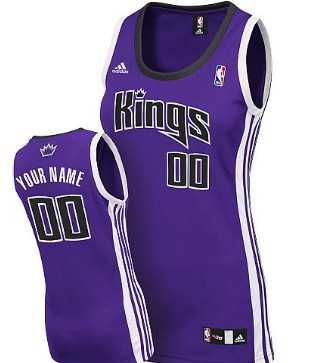 Womens Customized Sacramento Kings Purple Basketball Jersey